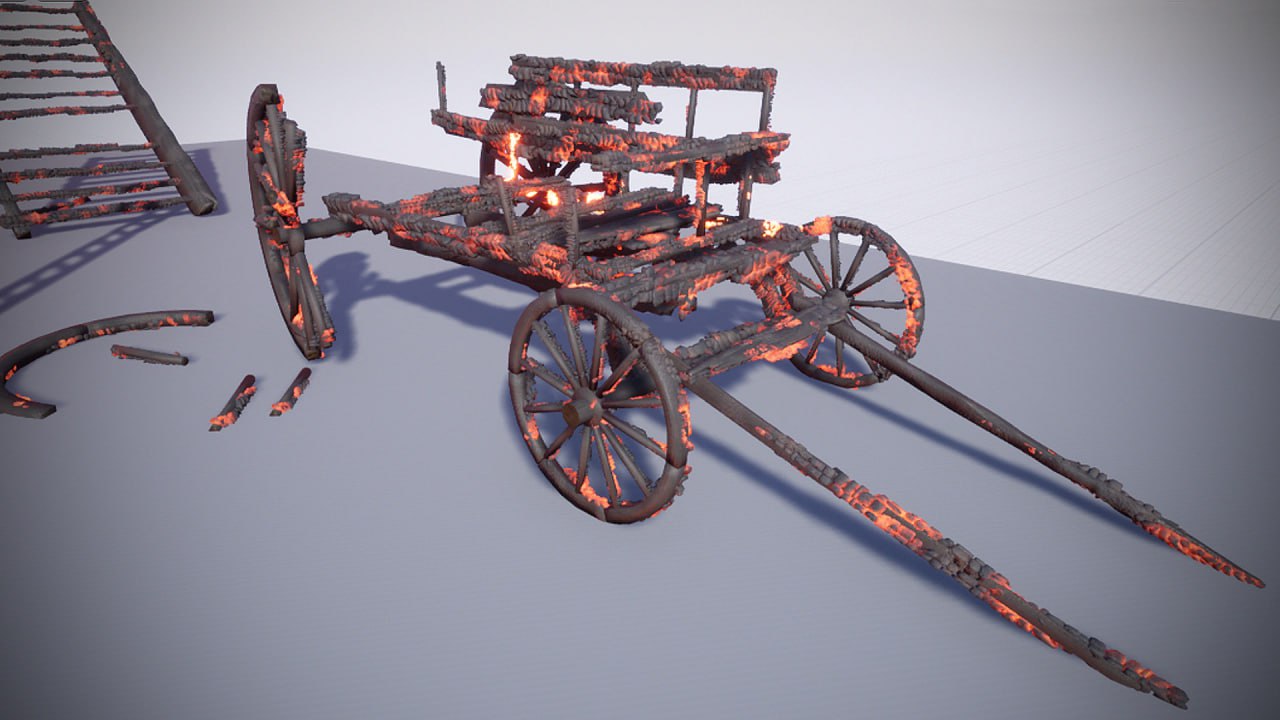 House Burning Wood 26 Customizable Fire Pack II City Burning📱 - изображение 2